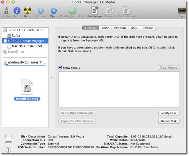 Mac installesd.dmg to disk computer